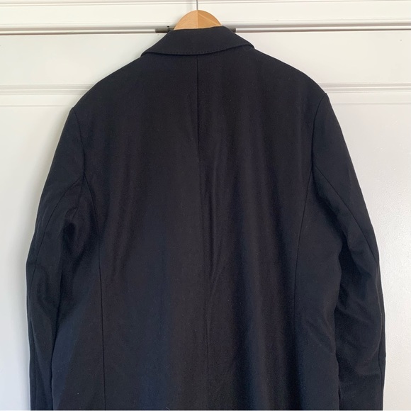 Hugo Boss Migor Overcoat Black Wool Dressy Pea Coat Jacket $445 NEW Size 48 R - Picture 5 of 11
